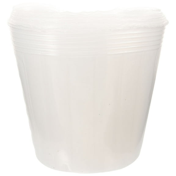 Beaupretty Liner Flower Pot Liner Plastic Transparent 10Pcs for Office