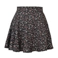thumbnail image 1 of Vedolay Womens Summer Skirt High Waist Fashion Floral A-Line Short Skirt,Black S, 1 of 4