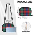 thumbnail image 4 of FORMRS Mini Crossbody Bag for Women Adjustable Rope Shoulder Casual Phone Purse, Red Green Pattern, 4 of 7