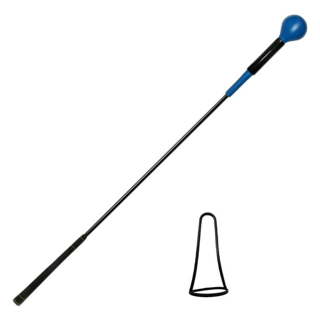 Palos de para entrenador de swing de 115 cm para ejercicios de tempo de fuerza en interiores libre Azul shamjiam Entrenador de swing de golf