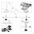 thumbnail image 3 of Gancho Para Ropa Remera Con Clips plata 10 Pzas, 3 of 5