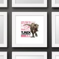 thumbnail image 3 of Gallery Pops Jurassic World - T. Rex Warning Sign Wall Art, White Framed Version, 12" x 12", 3 of 5