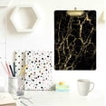 thumbnail image 4 of FMSHPON Gold Marble Clipboard Hardboard Wood Nursing Clip Board and Pull for Standard A4 Letter 13x9 inches, 4 of 7