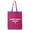 Hot Pink, variant on Babes Make Waves Cotton Canvas Tote Bag