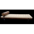 thumbnail image 2 of 72" Black And Ivory Upholstered Cotton Blend Bedroom Bench, 2 of 3