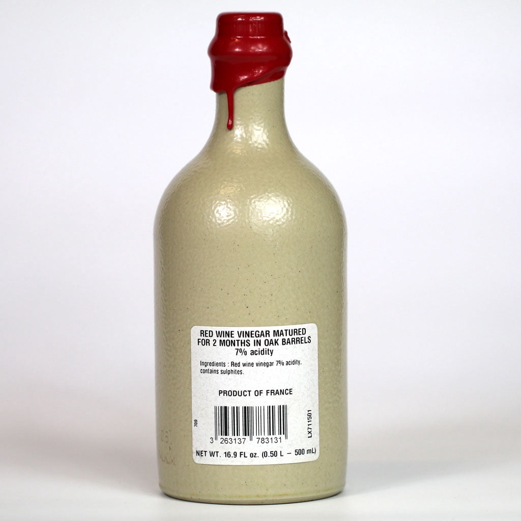 Aged Red Wine Vinegar in a Sandstone Bottle - 16.9oz