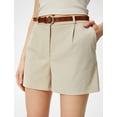 thumbnail image 5 of Belted High Rise Mini Shorts, 5 of 6