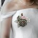 thumbnail image 5 of Elegante de rosa, ramillete artificiales, flor de cinta para de graduación, aniversario, traje Formal, , VERDE Nuevo-Verde Macarena Ramillete de rosas, 5 of 8