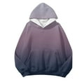 thumbnail image 4 of Cathalem Chandails à Capuche pour Femmes, Chandail en Molleton à Enfiler, Col Ras du Cou, Chandails Confortables, Vêtements Automne Hiver Mode 2024, Violet TG, 4 of 4