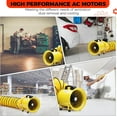 thumbnail image 3 of Garvee 8" Portable Utility Blower/Exhaust, 33FT PVC Duct Hose, 195W 1070CFM Explosion Proof Fan, High Velocity Ventilation Extraction Blower for Basements, Tunnels, Factories, Warehouse, 3 of 8