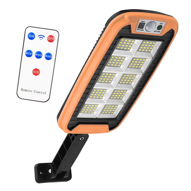 Luces exteriores impermeables con sensor de movimiento solar, luces LED decorativas para jardín. Naranja 160LED 10Grid