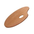 thumbnail image 4 of Paleta De Artista, Paleta De Madera De Forma Ovalada Paleta De Pintura De Madera Ampliamente Utilizada Paleta De Pintura De Madera Ligero Portátil Para La Escuela Para El Hogar ANGGREK Oval Palette, 4 of 8