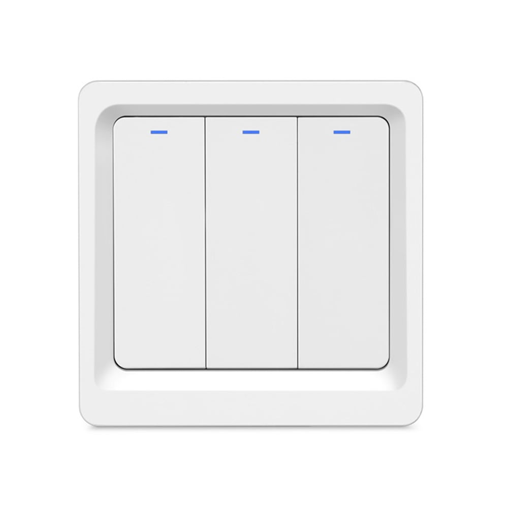 EU/UK 3-Gang Wifi Remote Control Smart Switch Physical Buttons ...