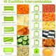 thumbnail image 3 of GALASALA Cortador de Verduras 26 en 1, Picador de Verduras Multifunción, Rallador de Verduras con Acero Inoxidable, Mandolina de Material Calidad Alimentaria, para Frutas Verdura, con Guantes, 3 of 4