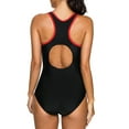 thumbnail image 3 of Sociala Women's Color Block Sports One-Piece Swimsuit Athletic Swimwear, 3 of 4