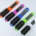 thumbnail image 3 of KNACK- Portable Folding Hair Brush With Mirror Compact Travel Comb, 3 of 4