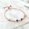 thumbnail image 3 of Gem Stone King Keren Hanan 18K Rose Gold Plated Silver Women Adjustable Infinity Tennis Link Bracelet Rhodolite Garnet Moissanite (2.27 Cttw), 3 of 3