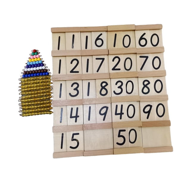 Juguete matemático Montessori, material didáctico, juego de matemáticas, juguete para contar matemáticas para niños y niñas
