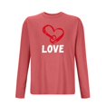 thumbnail image 4 of Lovzfmll Pyjama de Sport Imprimé Romantique Manches Longues Col Rond pour Hommes Rouge, 4TG, 4 of 4