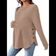 thumbnail image 3 of Camiseta de Maternidad de Larga para Mujer, Top Deportivo, Túnica, Atuendo para Mamá. Caqui L, 3 of 10