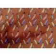 thumbnail image 4 of oneOone Cotton Cambric Rust Brown Fabric Feather Feather Diy Clothing Quilting Fabric Print Fabric By Yard 42 Inch Wide, 4 of 4