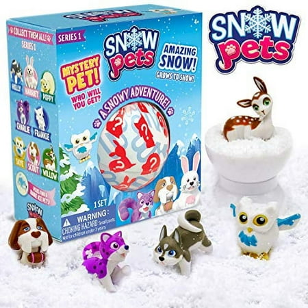 Be Amazing! Toys Snow Pets – Series 1 A Snowy Adventure - Surprise Snow Pals for Kids - Collectible Animal Figurines for Boys and Girls - Fun Snow Toys for Children - Cute Pencil Toppers