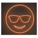 thumbnail image 1 of Letrero De Neón LED Con Gafas Sol Y Cara Sonriente, Emoji Feliz, Decoración Pared Para Habitación Infantil, Dormitorio, Guardería 40cm, 1 of 2