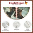 thumbnail image 3 of Sikiie Forest Stone-Colored Dragon Nativity Christmas Tree Skirt, Jesus Christian Winter Holiday Tree Mat Decoration(30-48IN)48", 3 of 6