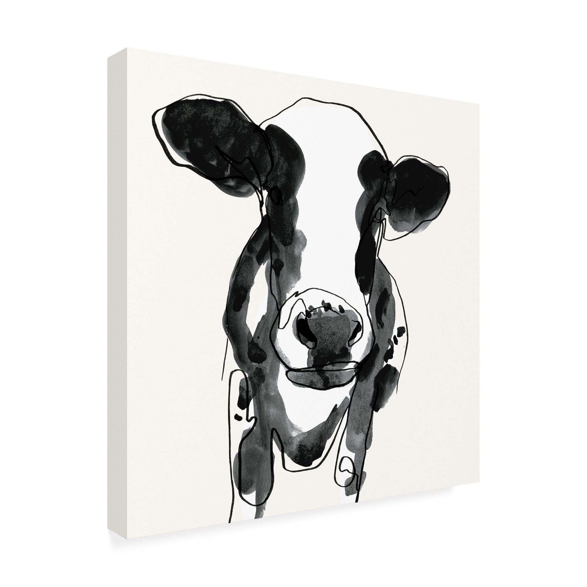 Trademark Fine Art 'Cow Contour II' Canvas Art by Victoria Borges