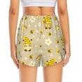 thumbnail image 4 of Fotbe Cute Bee Gnomes Womens High Waist Running Shorts Athletic Workout Quick Dry Shorts for Women with Pockets Gym Yoga Summer Shorts-Large, 4 of 9