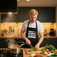 thumbnail image 3 of Funny BBQ Apron for Men with 2 Pockets, Adjustable Water-drop Resistant Apron for Grill Cooking, Chef Gift for Men, 3 of 6