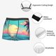thumbnail image 3 of Fotbe Retro Palm Beach Sunset Calzoncillos Tipo Boxer con Bolsa de Soporte Total para Hombre, X-Temp Fresco, Transpirable y de Secado Rápido-Medium, 3 of 5