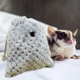 thumbnail image 6 of Sugar Glider Sleeping Bag Travel Bag Soft Animal Animal Carrier Plush Small for Hamster Marmosets Hedgehogs Squirrels , Gray, 6 of 10