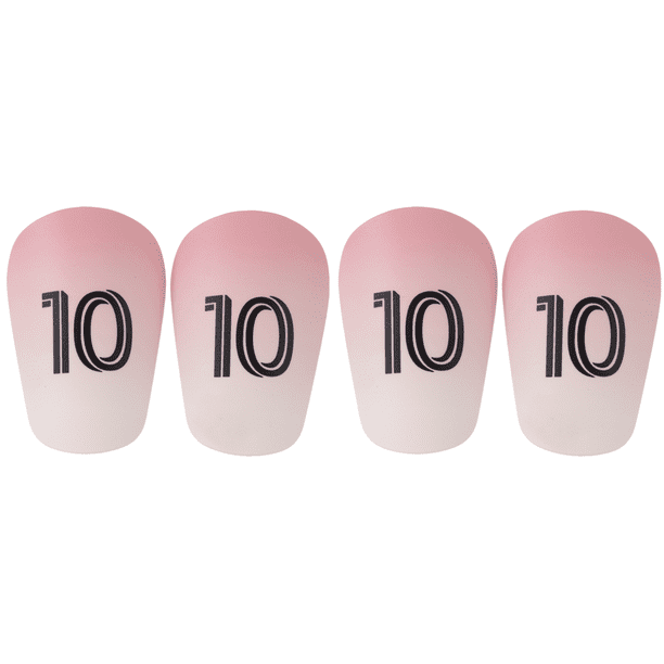 Mini Espinilleras Fútbol tablero Vástago Entrenamiento Ligero (S) Rosa Y Blanco