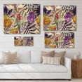 thumbnail image 4 of Designart 'VIntage Tropical Flowers IX' Traditional Print on Natural Pine Wood, 4 of 5