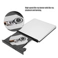 thumbnail image 4 of Grabadora de Discos,USB3.0 BluRay Unidad óptica Externa Grabador,Soporte Reproducción y Grabación BLU-Ray 3D,DVD CD BD Alta Velocidad Grabadora de BLU-Ray Aleación de Aluminio para PC EOTVIA AC3434, 4 of 6