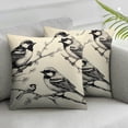 thumbnail image 2 of Nawypu  Throw Pillow Cover Sparrow Bird Rectangular Sofa Pillow Case Cushion Cover Home Couch Bed Decor 2pcs, 2 of 6