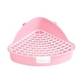 thumbnail image 1 of Pet Litter Tray - Corner Toilet for Small Animals, Pink/Blue/Yellow/White, 1 of 7