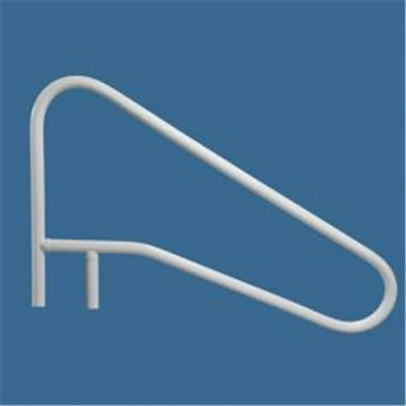 Saftron CBRTD-354-T Return to Deck Cross Braced Hand and Grab Rail 3 Bend 54 x 32 in. Taupe Metal Inside