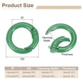 thumbnail image 2 of O Ring Clip, 10Pcs 20mm - Zinc Alloy Colorful Spring O Rings, Round Gate Clip Snap Clasp Hooks Trigger Buckles for Bag Purse Handbag Keychains DIY Accessory (Green), 2 of 7