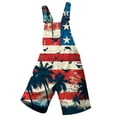 thumbnail image 4 of Heydday American Flag Overalls Girls 4th Of July Outfit Usa Patriotic Rompers Red White And Bule Jumpsuit Kids Coveralls, 4 of 4