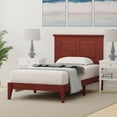 thumbnail image 2 of Cottage Style Solid Wood Platform Bed in Twin - Classic Cherry, 2 of 9