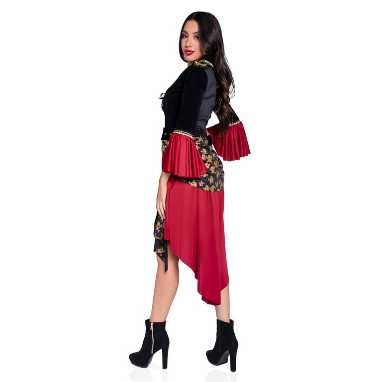 M-XL Women Halloween Pirate Costume Female Warrior Cosplay