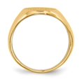 thumbnail image 2 of Auriga Fine Jewelry 14K Yellow Gold 16.0x11.5 mm Closed Back Signet Ring for Men Size 10, 2 of 6