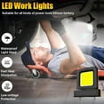 thumbnail image 3 of High Brightness floodlight - for All Power Tool Batteries, Work Light, 2000 Lumen Magnetic Flashlight, Portable Floodlight Compatible with 21V Tools, Job Site LED Worklight for Outdoor, 3 of 8