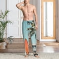 thumbnail image 2 of Balery Vintage Surf Van Beach Pantalones de pijama para hombre, pijama ultraligero, pantalón de descanso-Large, 2 of 6