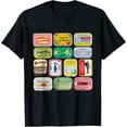 thumbnail image 1 of Camiseta de sardina de pescador estético vintage para playa, 1 of 2