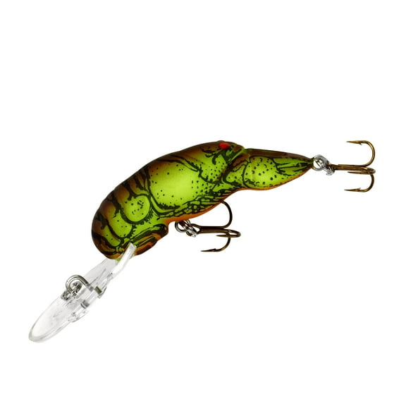 Rebel Deep Teeny Wee Crawfish Crankbait Chartreuse Brown 1 1/2" 1/9 oz.