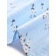 thumbnail image 5 of INSPIRAR CHIC Blusa de algodón con cuello Peter Pan y mangas abullonadas para mujeres, estampado floral, para uso casual de verano, talla XS, color gris azul, 5 of 6