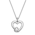 thumbnail image 2 of Auriga Fine Jewelry 925 Sterling Silver CZ Antiqued Mother Of The Bride. Necklace for Women 18", 2 of 6